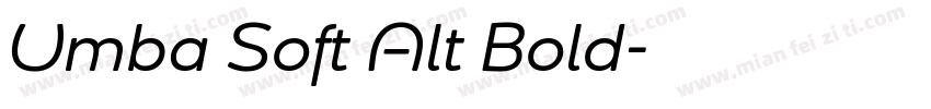 Umba Soft Alt Bold字体转换